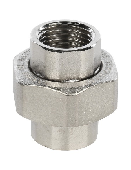 Разъемное соединение "американка" никелированное STOUT 1/2" ВР-ВР Разъемное соединение "американка" никелированное STOUT 1/2" ВР-ВР