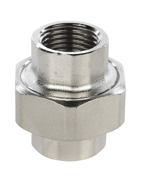 Разъемное соединение "американка" никелированное STOUT 1/2" ВР-ВР Разъемное соединение "американка" никелированное STOUT 1/2" ВР-ВР