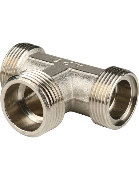 Тройник переходной STOUT 20x3/4"х20 НР для металлопластиковых труб обжим