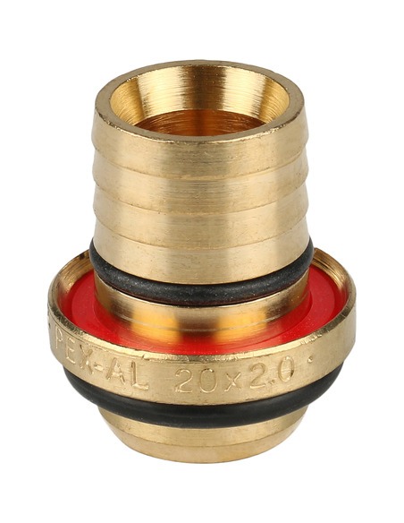 Тройник переходной STOUT 20x3/4"х20 НР для металлопластиковых труб обжим