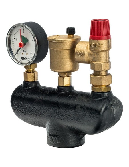 Группа безопасности котла Watts KSG 30 G, 3 бар до 50 кВт без теплоизоляции