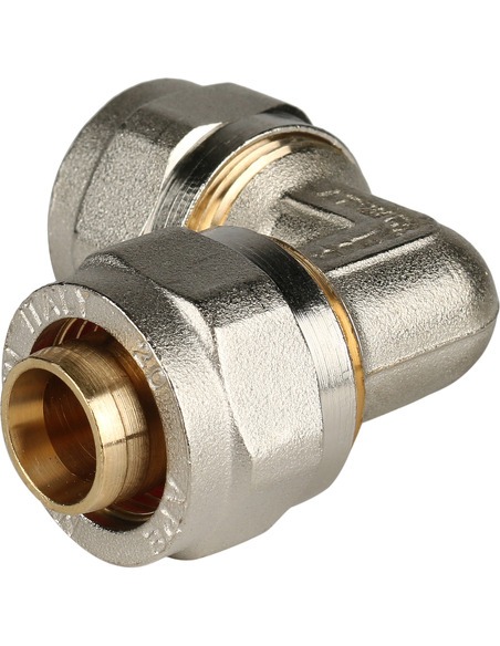 Угольник STOUT 20х90° для металлопластиковых труб обжим