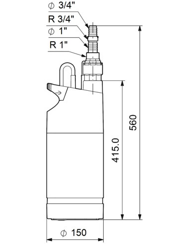 Насос колодезный Grundfos SB 3-45 M