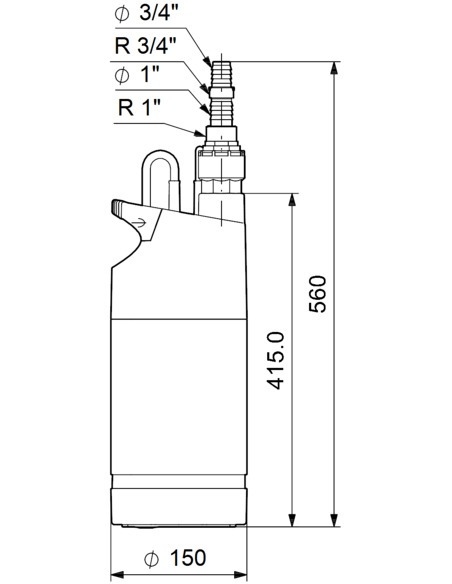 Насос колодезный Grundfos SB 3-45 M