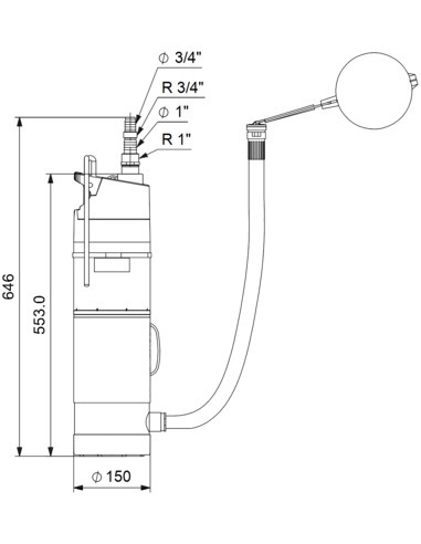 Насос колодезный Grundfos SBA 3-35 AW