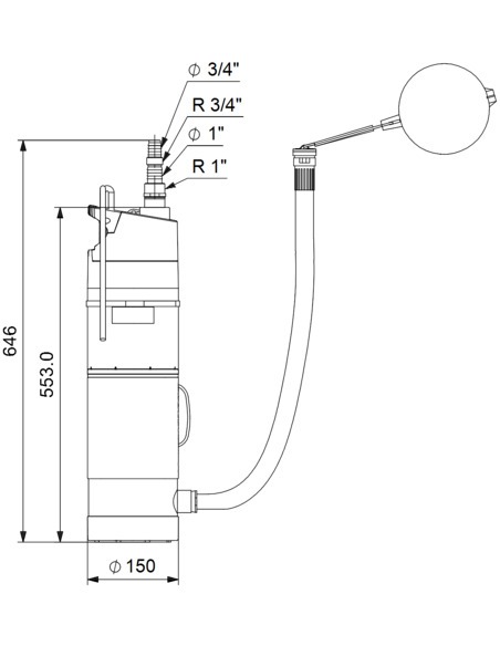 Насос колодезный Grundfos SBA 3-35 AW