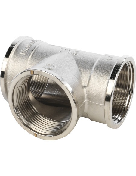 Тройник никелированный STOUT 1 1/2" ВР