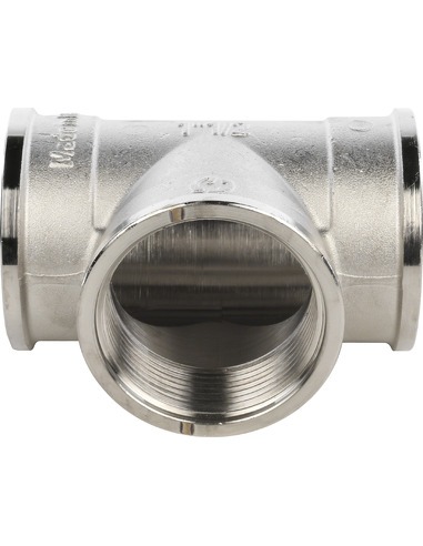 Тройник никелированный STOUT 1 1/2" ВР