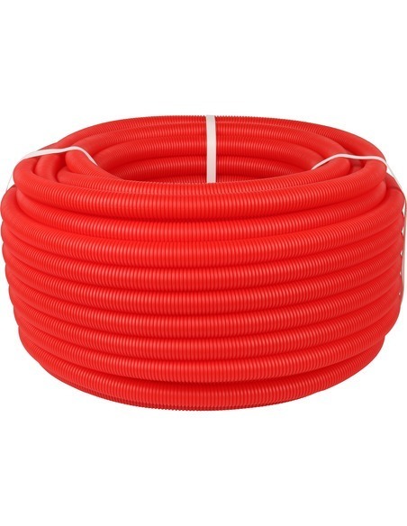 Труба гофрированная STOUT 20 мм для труб 14-18 мм красная