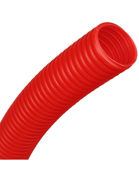 Труба гофрированная STOUT 20 мм для труб 14-18 мм красная