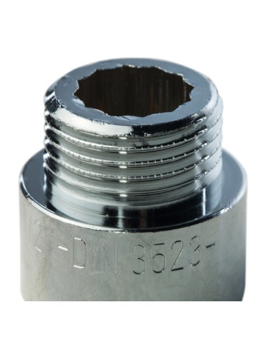 Удлинитель хромированный STOUT 1/2"х15 ВР-НР