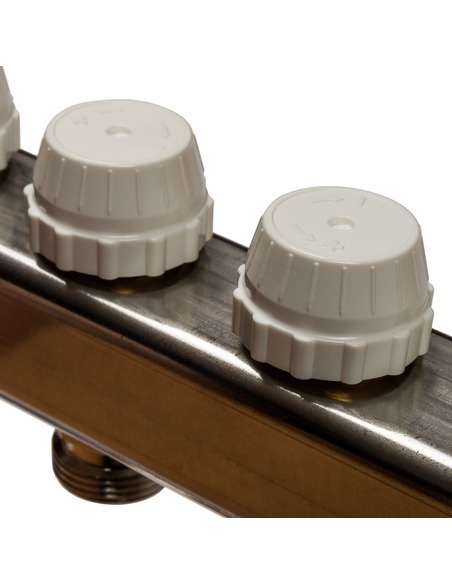 Коллектор STOUT из нержавеющей стали в сборе без расходомеров 7 вых.