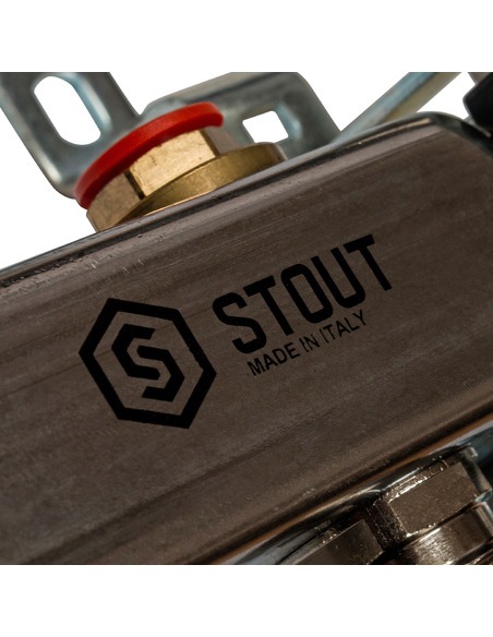 Коллектор STOUT из нержавеющей стали в сборе без расходомеров 7 вых.