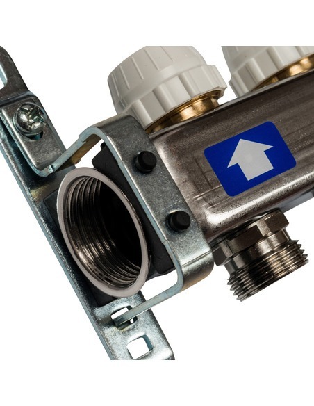 Коллектор STOUT из нержавеющей стали с расходомерами 7 вых.