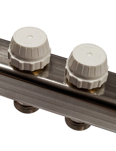 Коллектор STOUT из нержавеющей стали с расходомерами 7 вых.