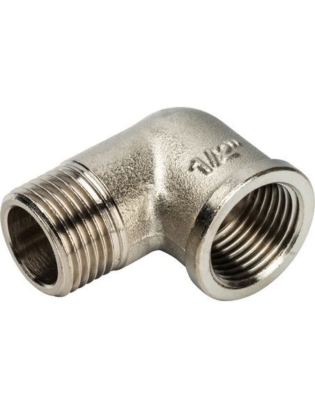 Угольник никелированный STOUT 1/2" ВР-НР