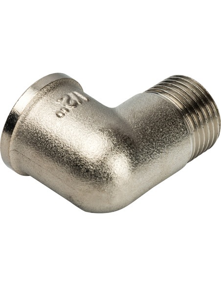 Угольник никелированный STOUT 1/2" ВР-НР