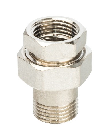 Разъемное соединение "американка" никелированное STOUT 1/2" ВР-НР (o-ring)