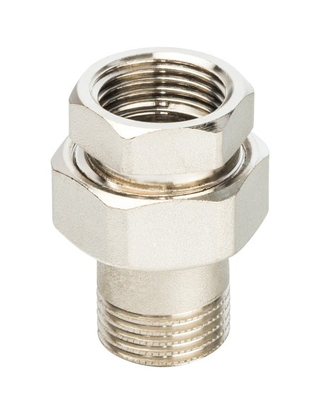 Разъемное соединение "американка" никелированное STOUT 1/2" ВР-НР (o-ring)