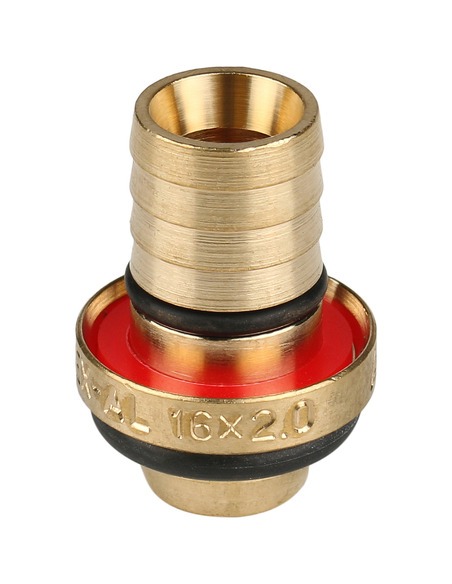 Угольник с креплением STOUT 16x1/2" ВР для металлопластиковых труб обжим