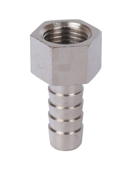 Штуцер никелированный STOUT 1/4"х14 ВР 