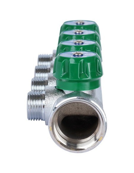 Коллектор регулирующий STOUT 3/4", 4 вых. 1/2"