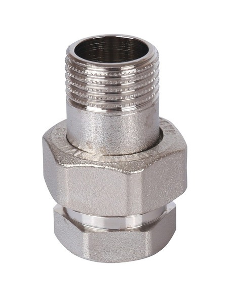 Разъемное соединение "американка" никелированное STOUT 1/2" ВР-НР (прокладка)