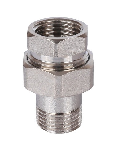 Разъемное соединение "американка" никелированное STOUT 1/2" ВР-НР (прокладка)