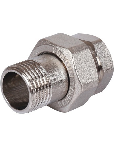 Разъемное соединение "американка" никелированное STOUT 1/2" ВР-НР (прокладка)