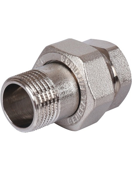 Разъемное соединение "американка" никелированное STOUT 1/2" ВР-НР (прокладка)