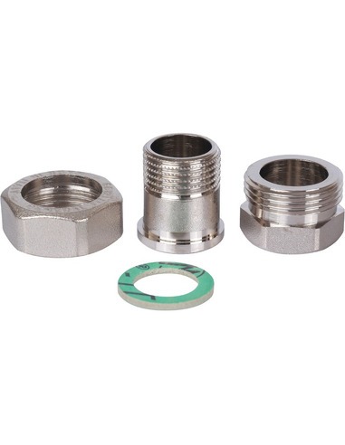 Разъемное соединение "американка" никелированное STOUT 1/2" ВР-НР (прокладка)