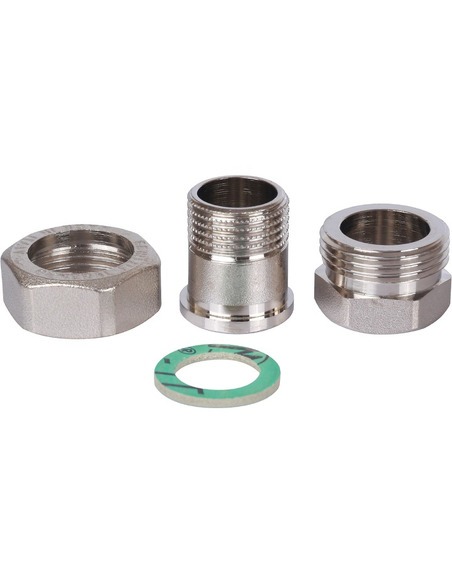 Разъемное соединение "американка" никелированное STOUT 1/2" ВР-НР (прокладка)