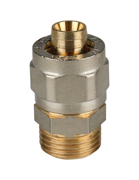 Переходник STOUT 16x1/2" НР для металлопластиковых труб обжим