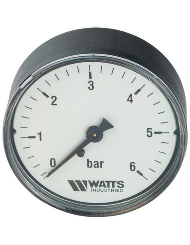 Манометр Watts F+R100 MAL 63 мм, 1/4", 0-6 бар, аксиальный