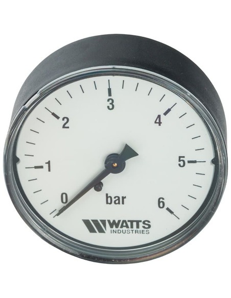 Манометр Watts F+R100 MAL 63 мм, 1/4", 0-6 бар, аксиальный