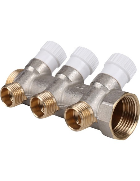 Коллектор распределительный STOUT 1", 3 вых 1/2"