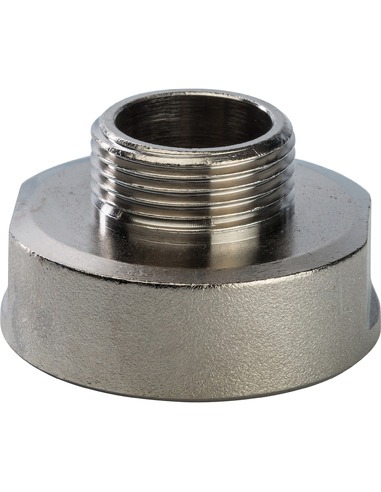 Переходник никелированный STOUT 1 1/4"х3/4" ВР-НР