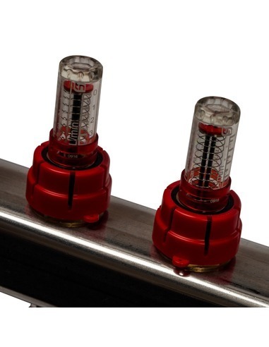 Коллектор STOUT из нержавеющей стали с расходомерами 10 вых.