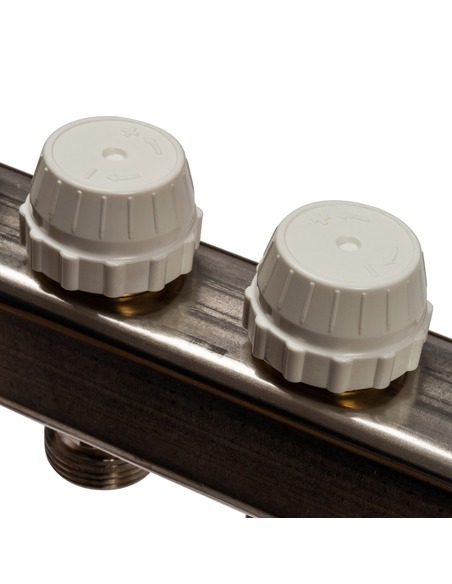 Коллектор STOUT из нержавеющей стали с расходомерами 10 вых.