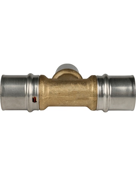 Тройник переходной STOUT 26x20x26 для металлопластиковых труб пресс