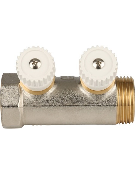 Коллектор распределительный STOUT 1", 2 вых. 3/4" ЕК