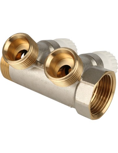 Коллектор распределительный STOUT 1", 2 вых. 3/4" ЕК