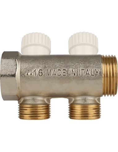 Коллектор распределительный STOUT 1", 2 вых. 3/4" ЕК