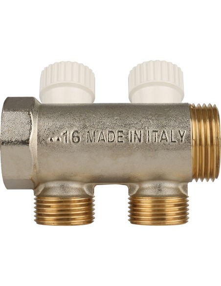 Коллектор распределительный STOUT 1", 2 вых. 3/4" ЕК