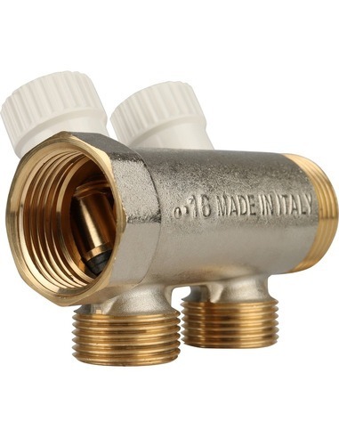 Коллектор распределительный STOUT 1", 2 вых. 3/4" ЕК