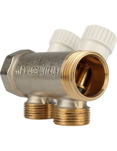 Коллектор распределительный STOUT 1", 2 вых. 3/4" ЕК