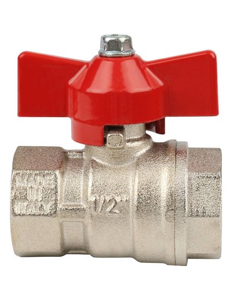 Кран шаровой STOUT стандартнопроходной 1/2" ВР-ВР (бабочка)