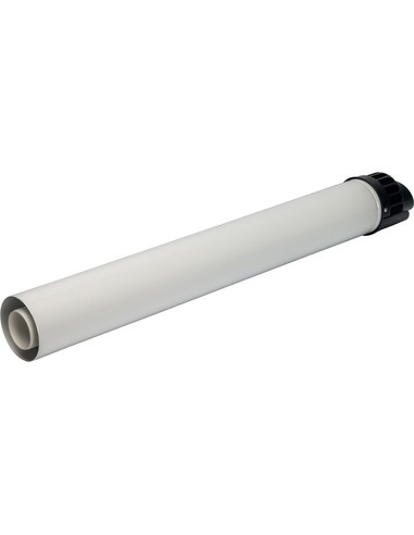 Труба с наконечником STOUT Ø60/100 - 854мм оголовок из пластика конденсац.