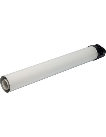 Труба с наконечником STOUT Ø60/100 - 854мм оголовок из пластика конденсац.