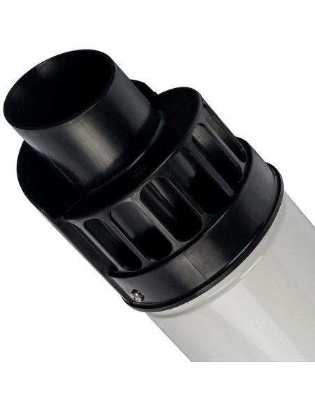 Труба с наконечником STOUT Ø60/100 - 854мм оголовок из пластика конденсац.